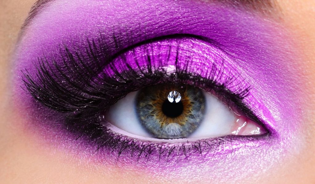 Purple Color to Enhance Hazel Eyes
