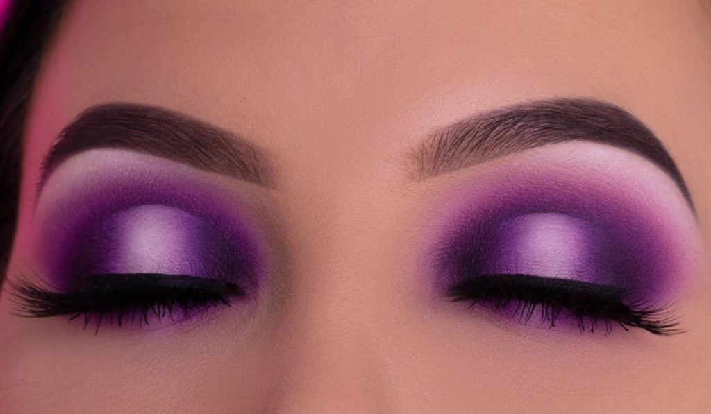 Purple Smoky Eyes