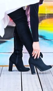 Knee High Boots with Leggings