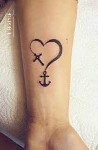 Anchor Heart Tattoo