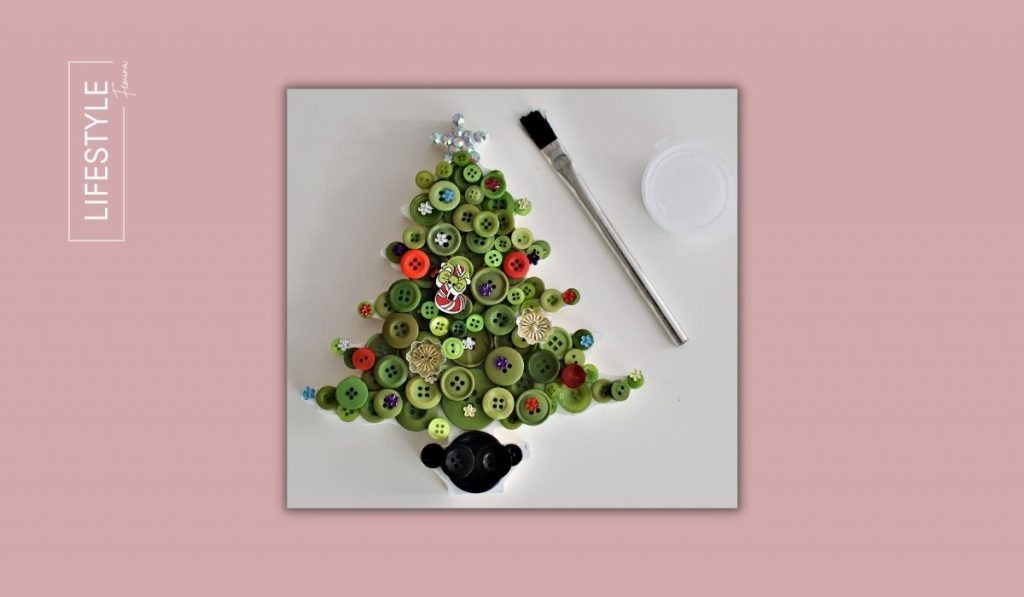 Decorative Button Tree Craft
