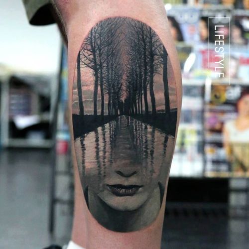 Nature Mix Surrealism Tattoo