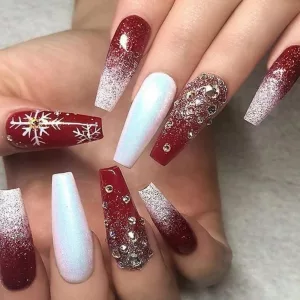 Christmas Ombre Nails