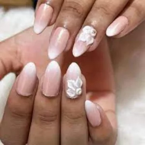 Floral French ombre