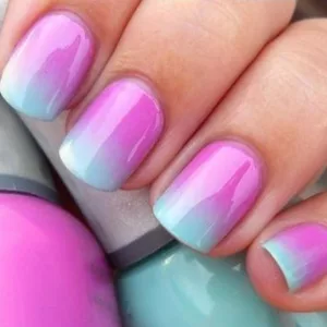 Ombre Nails With Gradient Art