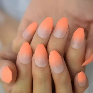 Ombre Orange Nails