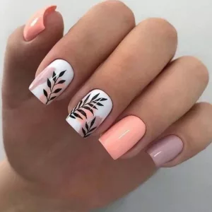 eye-catching summer acrylic nails design.