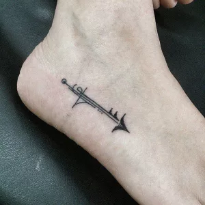 Arrow Ankle Tattoo