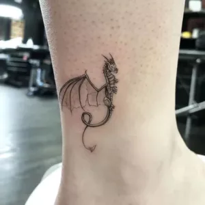 Dragon Ankle Tattoo