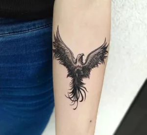 Eagle and Phoenix Tattoo