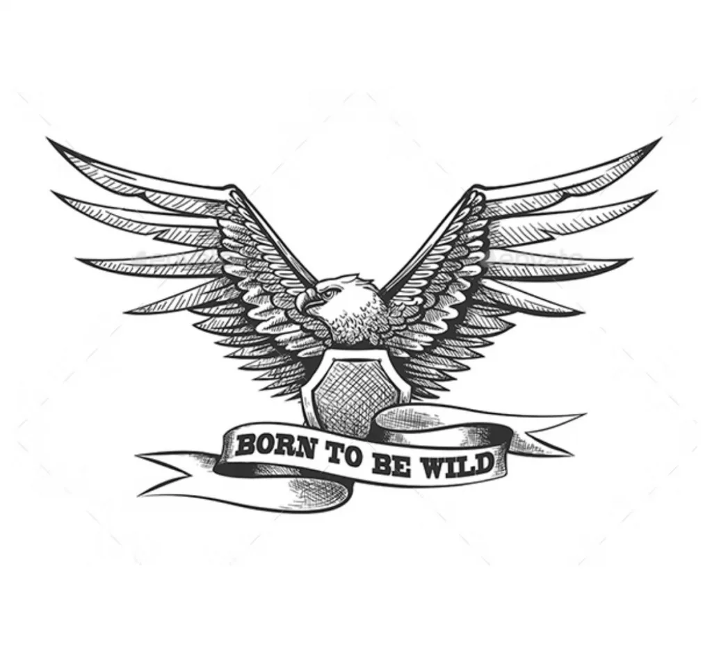 Eagle and Shield Tattoo