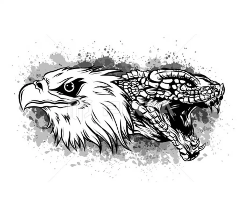 Eagle and Snake Tattoo