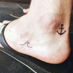 Nautical Tattoos Tattoo for Men on Ankle
