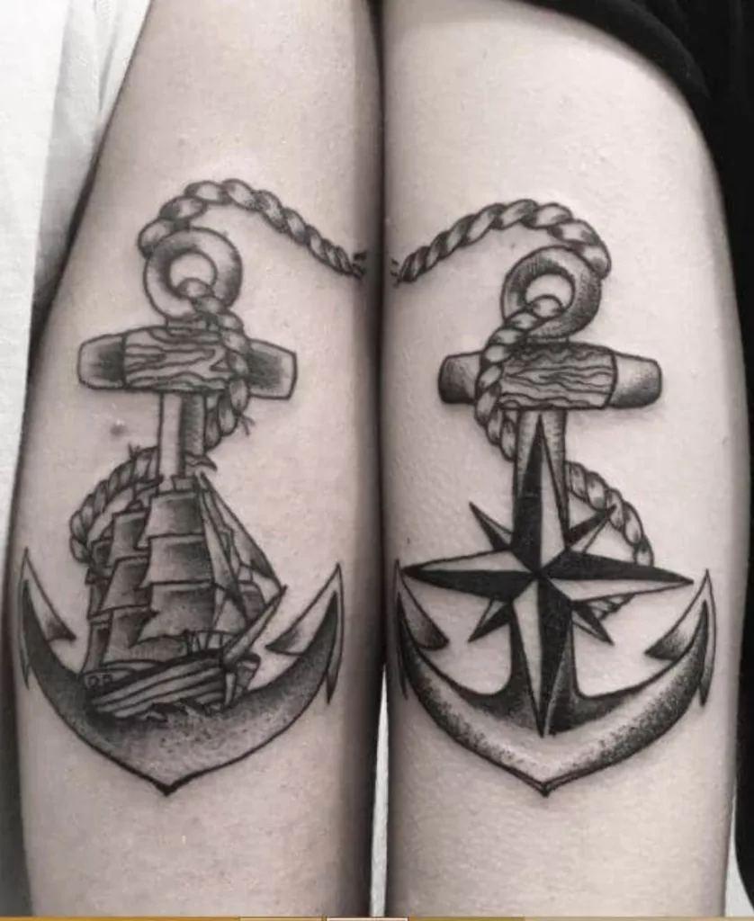 Anchor-Brother-And-Sister-Tattoos