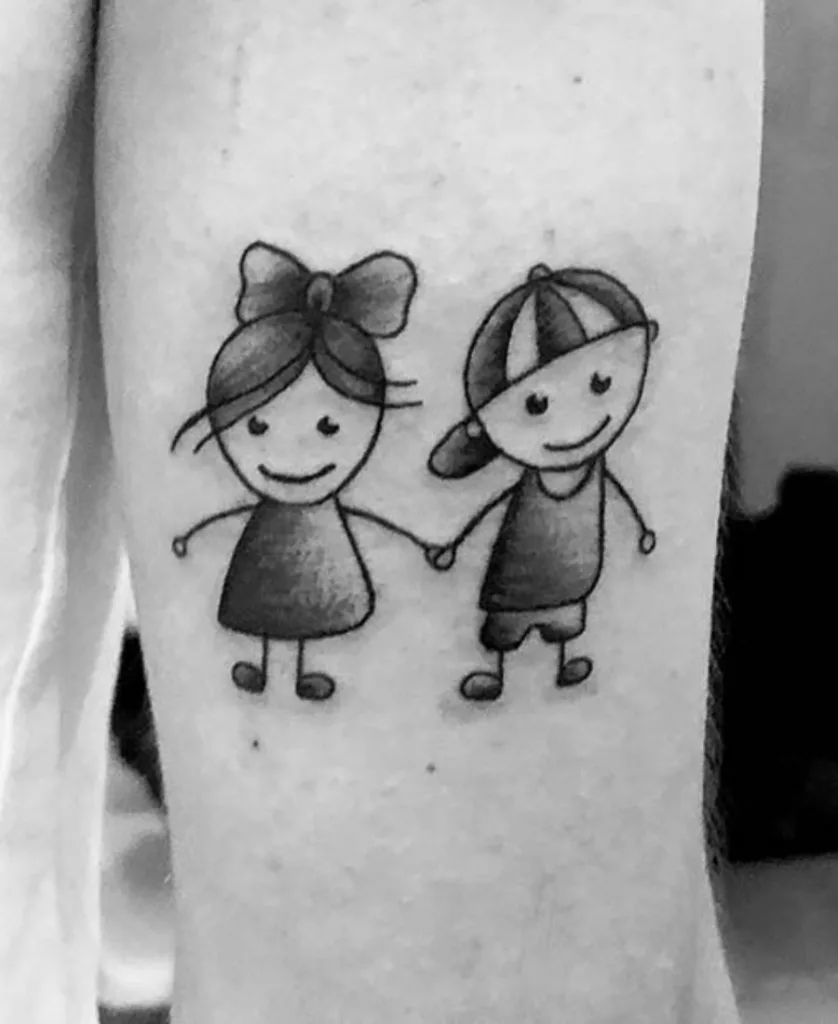Cute Brother Sister Tattoo Ideas