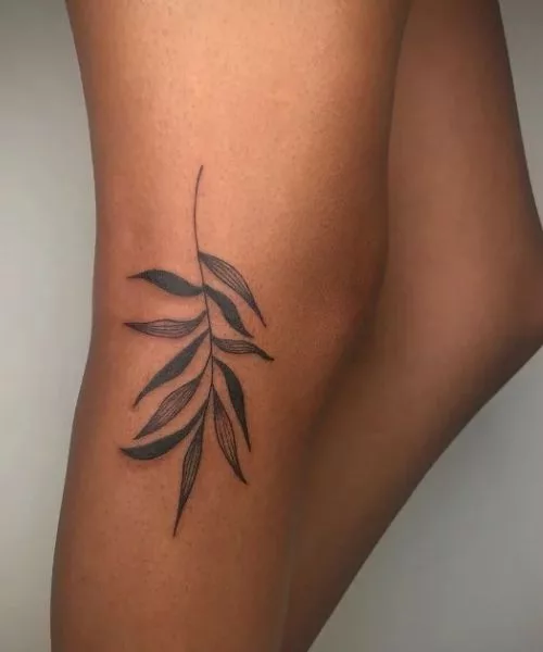 Minimalist Knee Tattoo