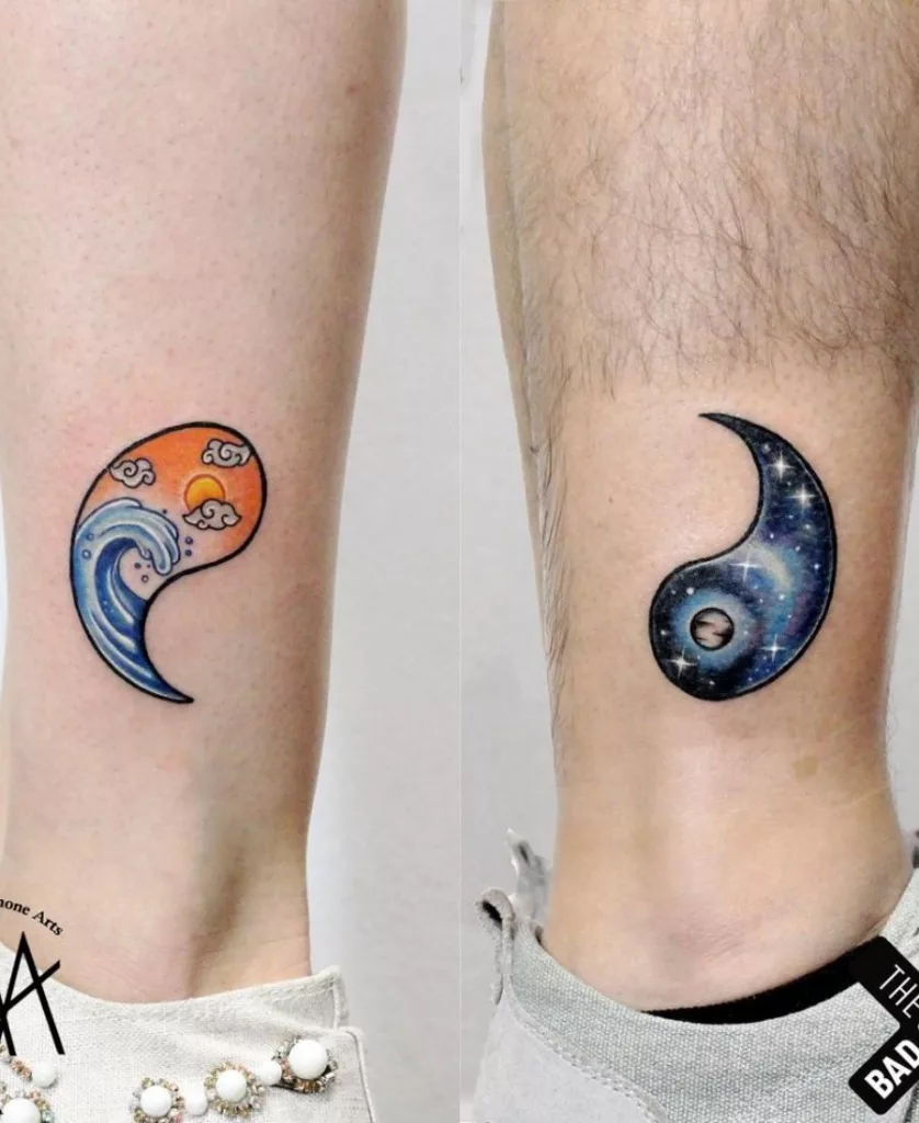 Yin and Yang Tattoo Brother and Sister Tattoos