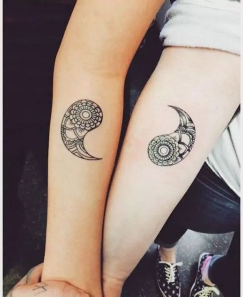 Yin and Yang Tattoo Brother and Sister Tattoos