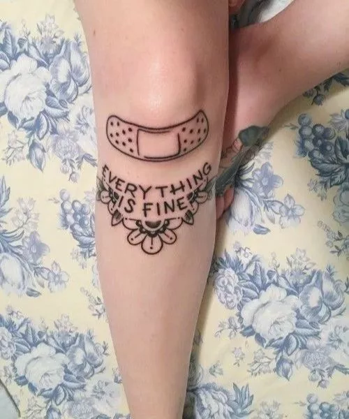 cute-Knee-tattoo-design-for-female-