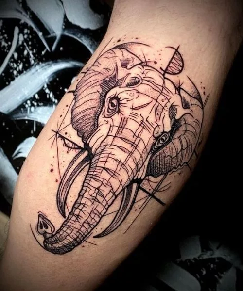 elephant-knee-tattoos-for-ladies