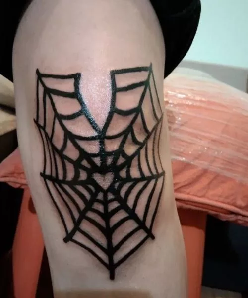 spider-pretty-knee-tattoos-for-female